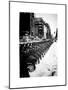 Urban Scene with NYC Citibike in the Snow in Winter-Philippe Hugonnard-Mounted Art Print