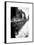 Urban Scene with NYC Citibike in the Snow in Winter-Philippe Hugonnard-Framed Stretched Canvas