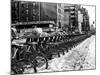 Urban Scene with NYC Citibike in Winter-Philippe Hugonnard-Mounted Photographic Print