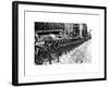 Urban Scene with NYC Citibike in Winter-Philippe Hugonnard-Framed Art Print