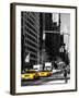 Urban Scene with the Empire State Building in Winter-Philippe Hugonnard-Framed Photographic Print