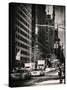 Urban Scene with the Empire State Building in Winter-Philippe Hugonnard-Stretched Canvas