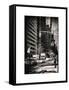 Urban Scene with the Empire State Building in Winter-Philippe Hugonnard-Framed Stretched Canvas