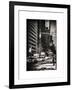 Urban Scene with the Empire State Building in Winter-Philippe Hugonnard-Framed Art Print