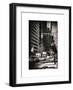 Urban Scene with the Empire State Building in Winter-Philippe Hugonnard-Framed Art Print