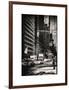 Urban Scene with the Empire State Building in Winter-Philippe Hugonnard-Framed Art Print