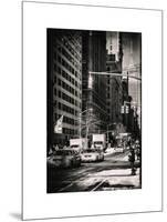 Urban Scene with the Empire State Building in Winter-Philippe Hugonnard-Mounted Art Print