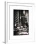 Urban Scene with the Empire State Building in Winter-Philippe Hugonnard-Framed Art Print