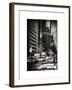 Urban Scene with the Empire State Building in Winter-Philippe Hugonnard-Framed Art Print