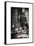 Urban Scene with the Empire State Building in Winter-Philippe Hugonnard-Framed Stretched Canvas