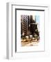 Urban Scene with the Empire State Building in Winter-Philippe Hugonnard-Framed Art Print