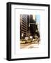 Urban Scene with the Empire State Building in Winter-Philippe Hugonnard-Framed Art Print