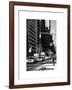 Urban Scene with the Empire State Building in Winter-Philippe Hugonnard-Framed Art Print