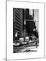 Urban Scene with the Empire State Building in Winter-Philippe Hugonnard-Mounted Art Print