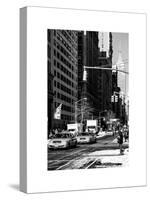 Urban Scene with the Empire State Building in Winter-Philippe Hugonnard-Stretched Canvas