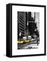 Urban Scene with the Empire State Building in Winter-Philippe Hugonnard-Framed Stretched Canvas