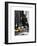 Urban Scene with the Empire State Building in Winter-Philippe Hugonnard-Framed Art Print