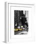 Urban Scene with the Empire State Building in Winter-Philippe Hugonnard-Framed Art Print