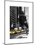 Urban Scene with the Empire State Building in Winter-Philippe Hugonnard-Mounted Art Print