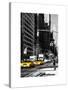 Urban Scene with the Empire State Building in Winter-Philippe Hugonnard-Stretched Canvas