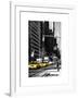 Urban Scene with the Empire State Building in Winter-Philippe Hugonnard-Framed Art Print