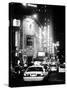Urban Scene with Yellow Cab by Night at Times Square, Manhattan, NYC, Classic Old-Philippe Hugonnard-Stretched Canvas