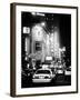 Urban Scene with Yellow Cab by Night at Times Square, Manhattan, NYC, Classic Old-Philippe Hugonnard-Framed Premium Photographic Print