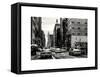 Urban Scene with Yellow Cab in Broadway-Philippe Hugonnard-Framed Stretched Canvas