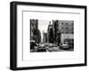 Urban Scene with Yellow Cab in Broadway-Philippe Hugonnard-Framed Art Print