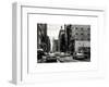 Urban Scene with Yellow Cab in Broadway-Philippe Hugonnard-Framed Art Print