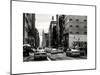 Urban Scene with Yellow Cab in Broadway-Philippe Hugonnard-Mounted Art Print