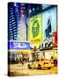 Urban Scene with Yellow Taxi-Philippe Hugonnard-Stretched Canvas