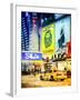 Urban Scene with Yellow Taxi-Philippe Hugonnard-Framed Photographic Print