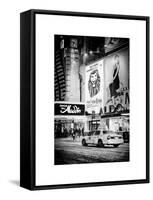 Urban Scene with Yellow Taxi-Philippe Hugonnard-Framed Stretched Canvas