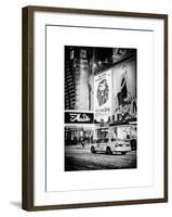 Urban Scene with Yellow Taxi-Philippe Hugonnard-Framed Art Print