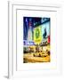 Urban Scene with Yellow Taxi-Philippe Hugonnard-Framed Art Print