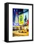 Urban Scene with Yellow Taxi-Philippe Hugonnard-Framed Stretched Canvas