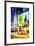 Urban Scene with Yellow Taxi-Philippe Hugonnard-Framed Art Print