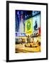 Urban Scene with Yellow Taxi-Philippe Hugonnard-Framed Art Print