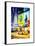 Urban Scene with Yellow Taxi-Philippe Hugonnard-Framed Stretched Canvas