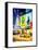 Urban Scene with Yellow Taxi-Philippe Hugonnard-Framed Stretched Canvas