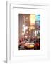 Urban Scene with Yellow Taxi-Philippe Hugonnard-Framed Art Print