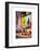 Urban Scene with Yellow Taxi-Philippe Hugonnard-Framed Art Print