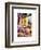 Urban Scene with Yellow Taxi-Philippe Hugonnard-Framed Art Print