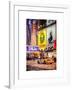 Urban Scene with Yellow Taxi-Philippe Hugonnard-Framed Art Print