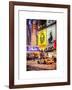 Urban Scene with Yellow Taxi-Philippe Hugonnard-Framed Art Print