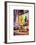 Urban Scene with Yellow Taxi-Philippe Hugonnard-Framed Art Print