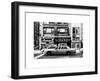 Urban Scene with Yellow Taxis Manhattan Winter-Philippe Hugonnard-Framed Art Print