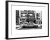 Urban Scene with Yellow Taxis Manhattan Winter-Philippe Hugonnard-Framed Art Print