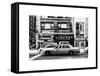 Urban Scene with Yellow Taxis Manhattan Winter-Philippe Hugonnard-Framed Stretched Canvas